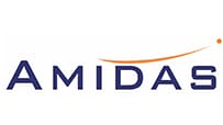 Amidas logo and link
